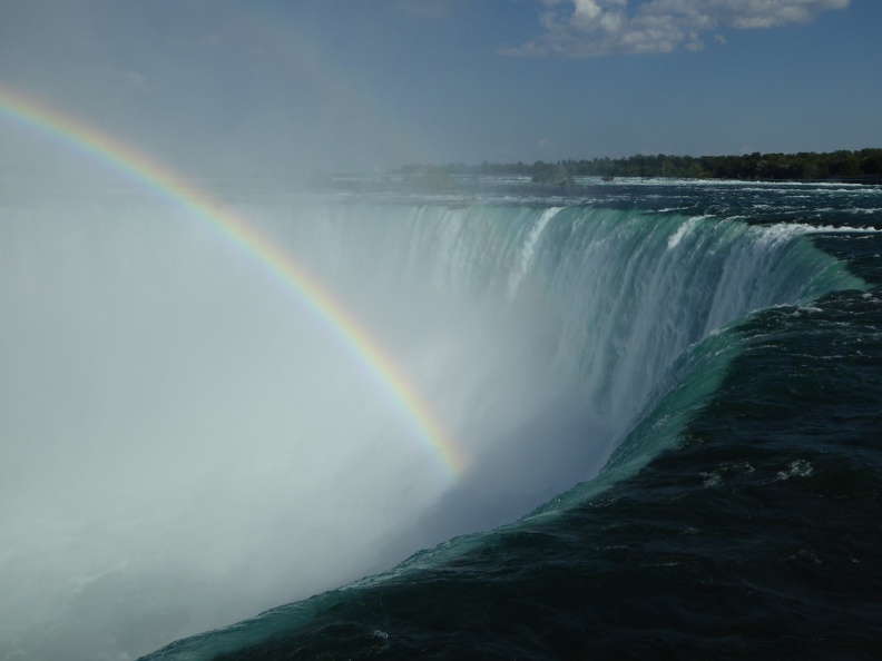 The amount of water running down the Horseshoe Falls is incredible