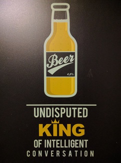 Nothing to add to this poster found in the Stone Hammer Brewery!