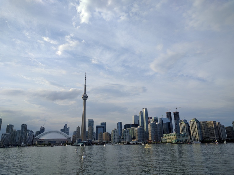 View onto Toronto from the boat